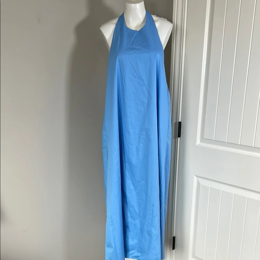 Tuckernuck Sky-Blue Halter Maxi Dress - Picture 3 of 15